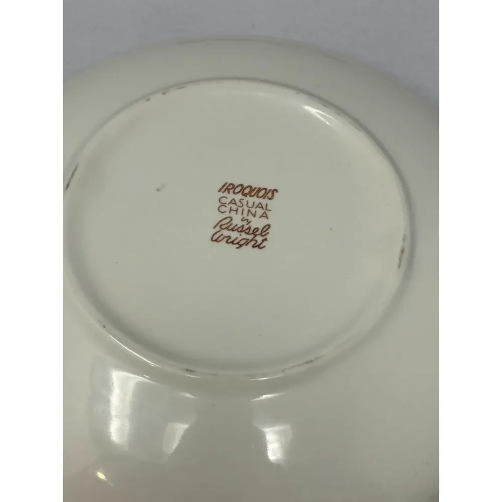 Russel Wright Iroquois‎ Casual China Divided Dish Serving Bowl White